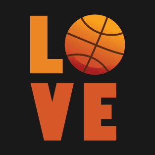 Girls basketball love t shirt for women teens tweens T-Shirt