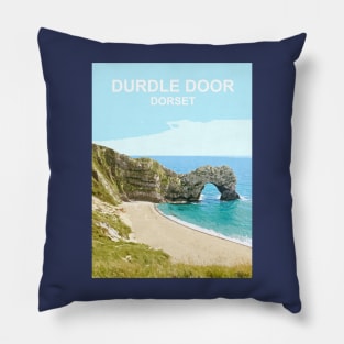 Dorset Durdle Door. Travel location poster Pillow