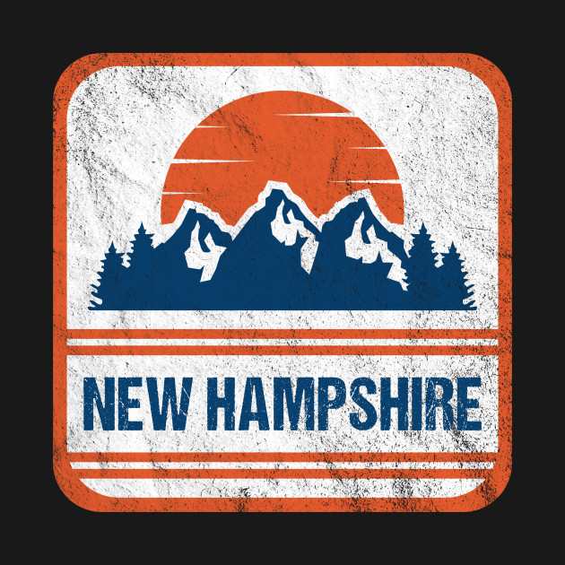 Discover Retro Vintage New Hampshire USA Mountain Gift for Men - New Hampshire - T-Shirt