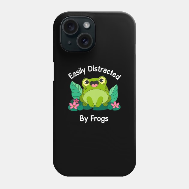 Easily Distracted By CUte Frogs Phone Case by Dynamic Design