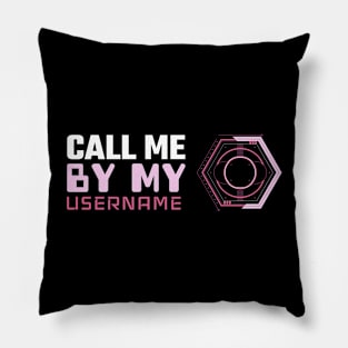 Futuristic! Gamer girl, online username Pillow