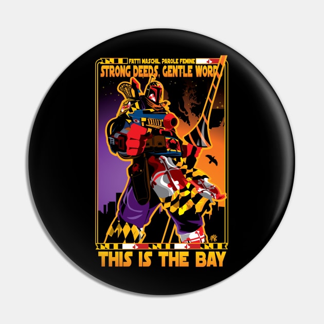 This Is The Bay Pin by CuddleswithCatsArt