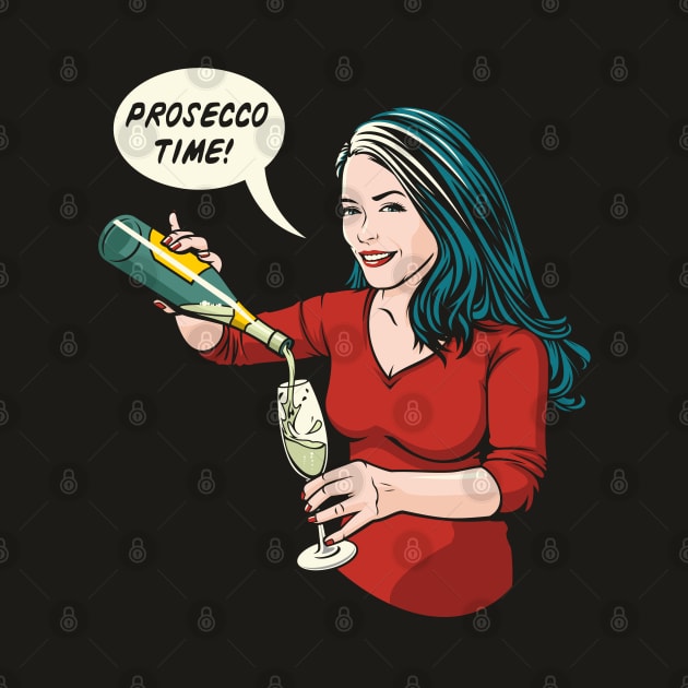 Prosecco Time! by Jamie Lee Art