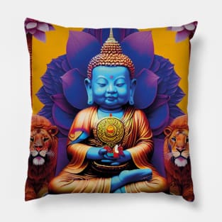 Baby buddha Lotus mandala Pillow