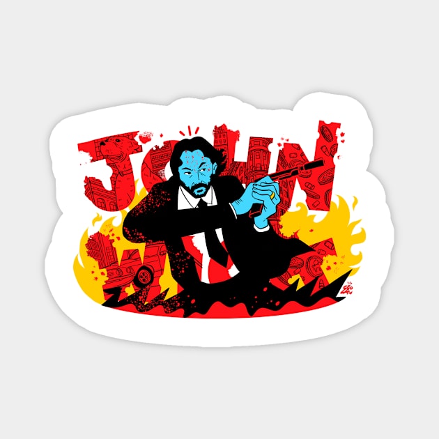 Mr. Wick Magnet by geolaw