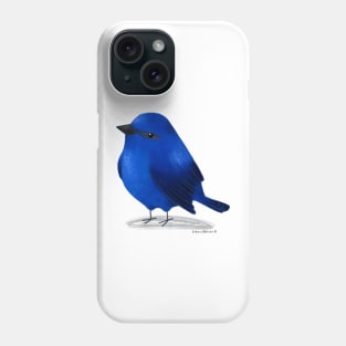 Blue Grandala Bird Phone Case