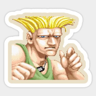 Guile  Street Fighters Sticker for Sale by 0therworldly4rt