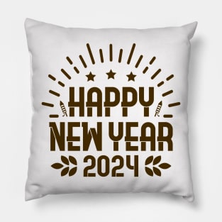 Happy New Year 2024 Pillow