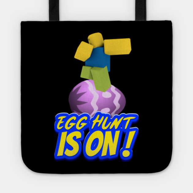 Roblox Dabbing Easter Noob Egg Hunt Is On Gaming Gift Idea Roblox Tote Teepublic - roblox easter style font