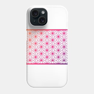 Asanoha Traditional Japanese Wagara Pattern - Psychedelic V4 Phone Case