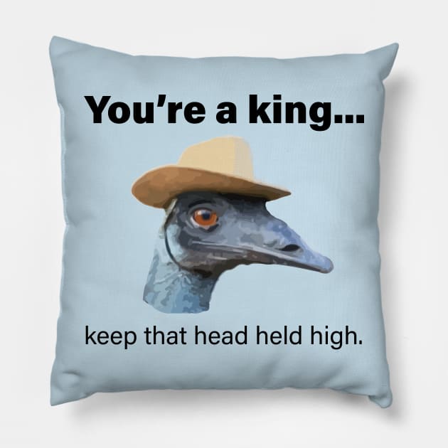 Emu King Pillow by JR10