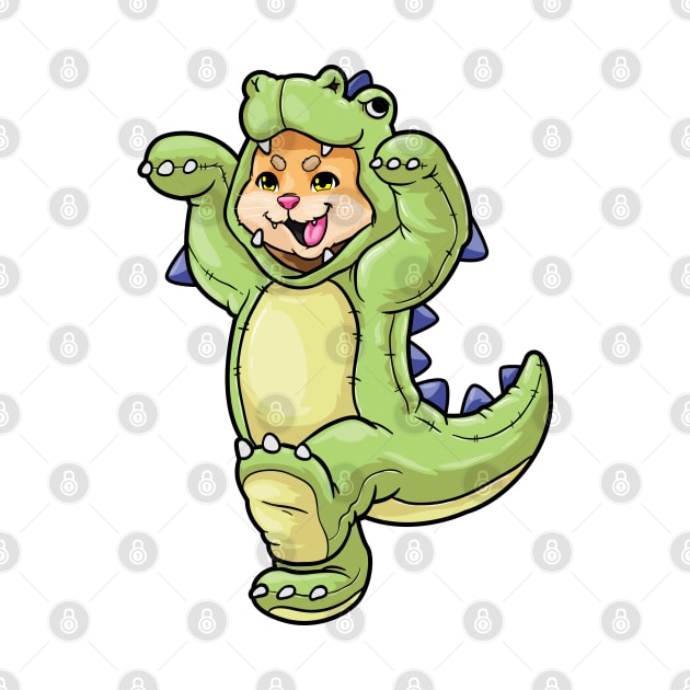 Cat baby in dinosaur costume by Markus Schnabel