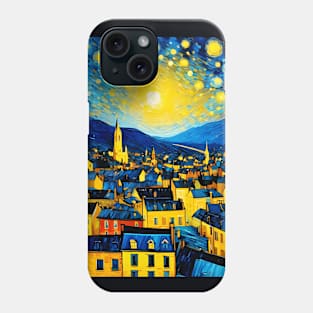 Vincent van Gogh starry night style city Phone Case