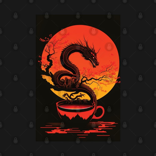 Dragon in the Tea Cup by Gold Turtle Lina