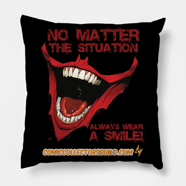 CCG Smile! Pillow by Comic Collectors Guild 