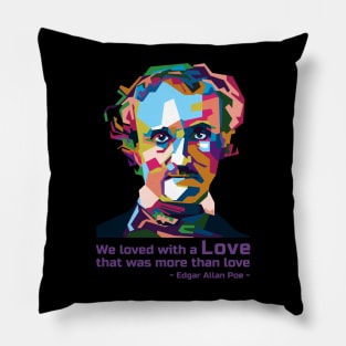 Abstract Edgar Allan Poe in WPAP Pillow