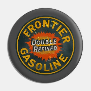 Frontier Gasoline distressed vintage sign Pin