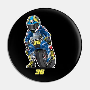 Joan Mir 36 Cartoon Pin