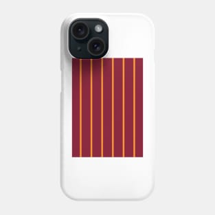 Motherwell Retro Claret Amber Pinstripes Away 1994 - 96 Phone Case