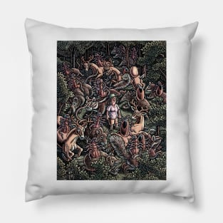 Forest Filled with Ticks! Pillow