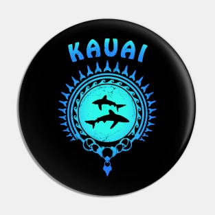 Kauai Oceanic Whitetip Sharks Pin