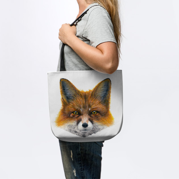Fox Face Painting In Acrylic Fox Tote Teepublic