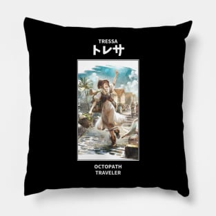 Tressa Octopath Traveler Pillow