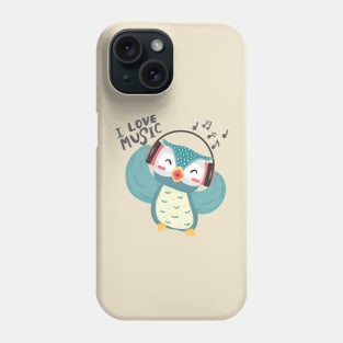 Owl Headphone Music Love Phone Case