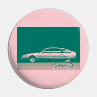 Citroën CX ------ Retro Style Duotone Aesthetic Car Art Pin