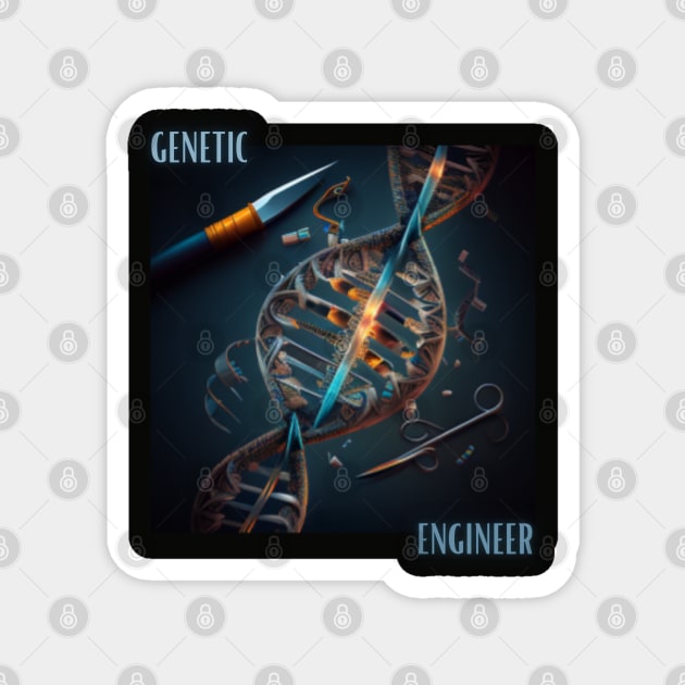 gene editing, genetic engineer, gift present idea Magnet by Pattyld