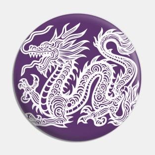 White Dragon Pin