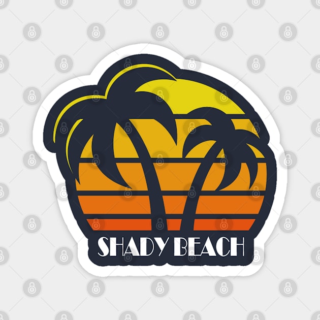 Shady Beach Magnet by Etopix