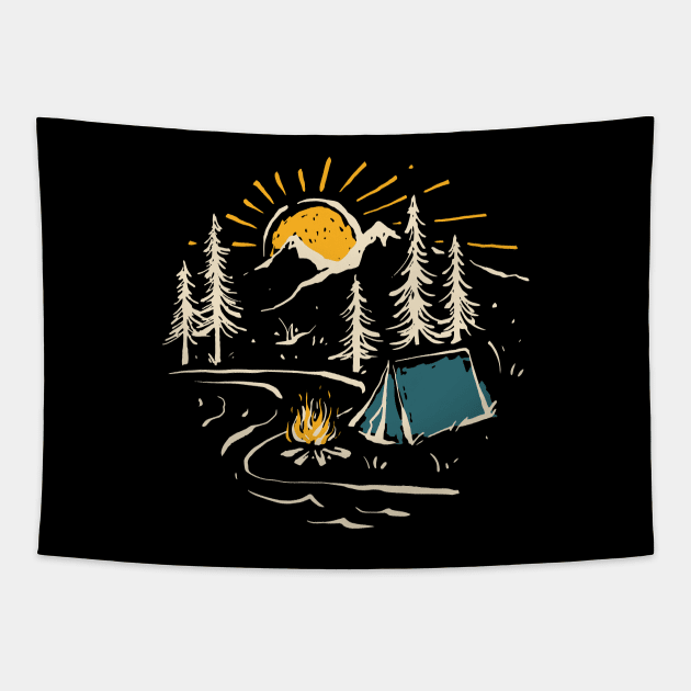 Camp Tapestry by quilimo