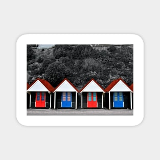 Bournemouth Beach Huts Dorset England Magnet