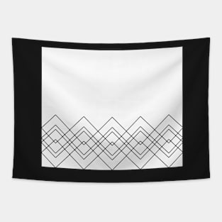 Geometric abstract - black and white. Tapestry