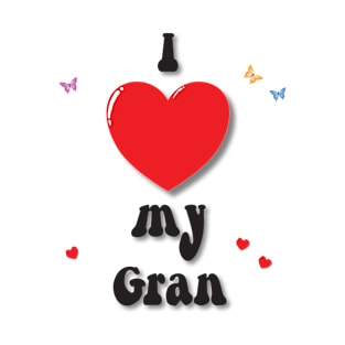 I love my gran doodle hand drawn design T-Shirt