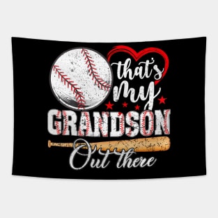 That's My Grandson Out There Baseball Grandma Mother's Day Tapestry