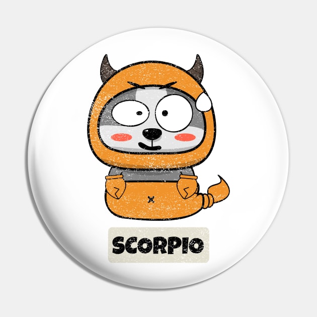 Funny Zodiac Baby Scorpio Pin by vukojev-alex