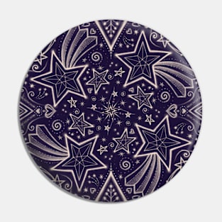 Fireworks - indigo ink Pin