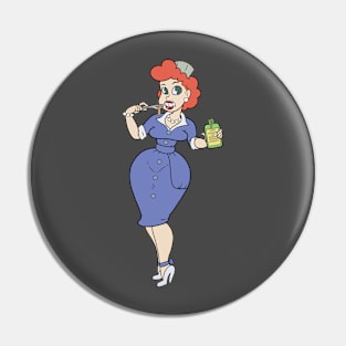 Vitameatavegamin Girl in Color Pin