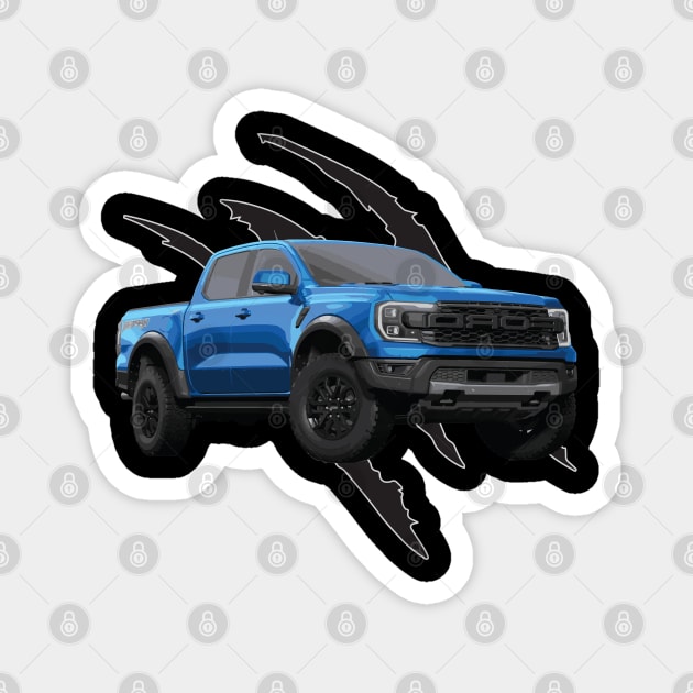 Raptor Ranger SVT V8 USA blue lighting Magnet by cowtown_cowboy