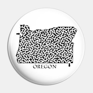 State of Oregon Maze Pin