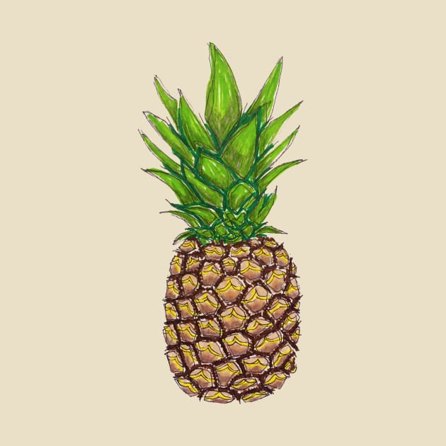 Pineapple Drawing by HaleiwaNorthShoreSign