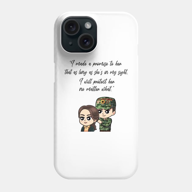 Crash Landing On You Kdrama Merchandise Phone Case by Bone Perez