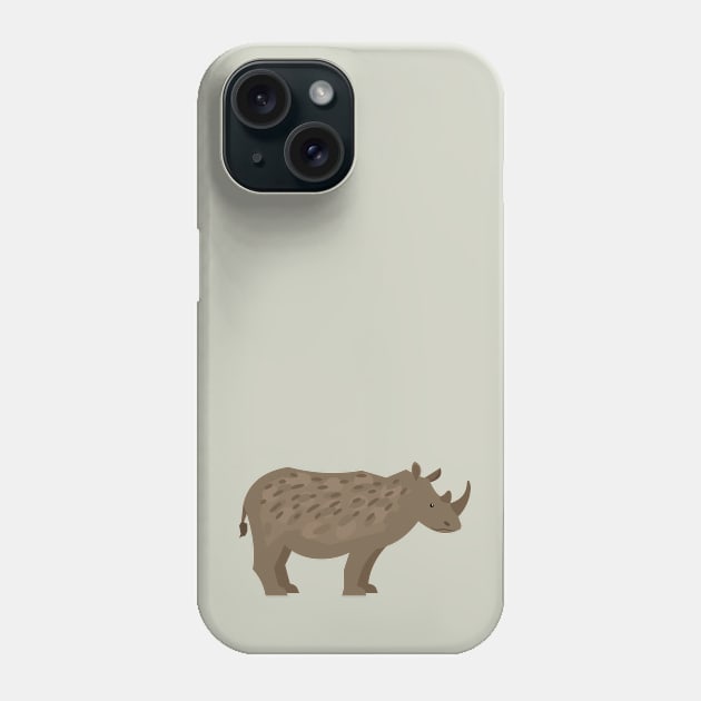 Rhinoceros Phone Case by JunkyDotCom