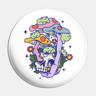 Mushroom Skull Frogs Pin