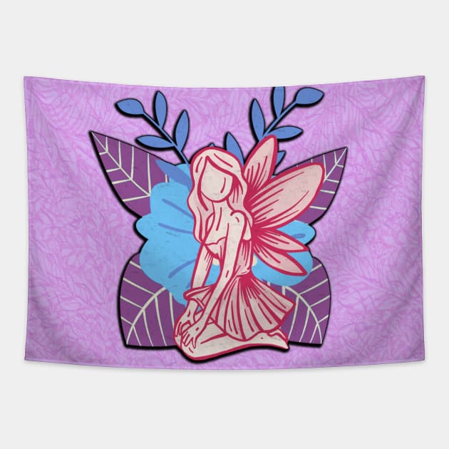 Fairy cute tooth fairy beautiful butterfly for girls Tapestry by KK-Royal