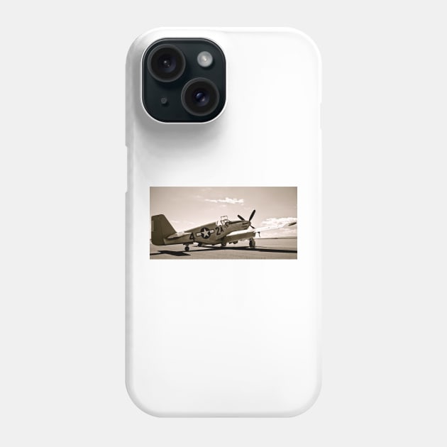 Tuskegee P-51 Mustang Vintage Fighter Plane Phone Case by Scubagirlamy