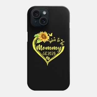 Womens Soon To Be Mommy Est 2023 Sunflower Phone Case