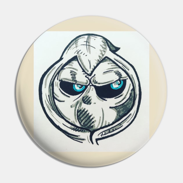 Into the Knight - Mad Ball Head Pin by Into the Knight - A Moon Knight Podcast